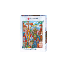 Heye 500 db-os puzzle - Charming Village - Blue Gate (30064) puzzle, kirakós