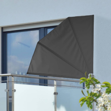 Hi HI fekete poliészter napellenző teraszra 1,2 x 1,2 m kerti bútor