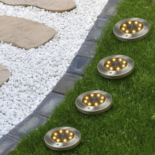 Hi LED 4 db napelemes kerti talajba süllyeszthető lámpa kültéri világítás