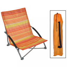 Hi összecsukható narancssárga strandszék 65 x 55 x 25/65 cm kerti bútor