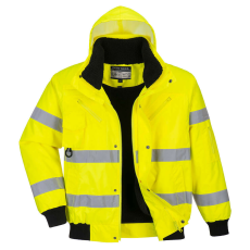  Hi-Vis 3 az 1-ben bomber dzseki PW_C467YERM Sárga - M méret