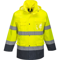  Hi-Vis Lite 3 az 1-ben kabát PW_S162YNRXL Sárga/Navy - XL méret