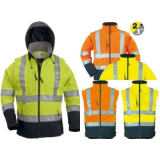 Hi-Viz Breathane Coverguard jól láthatósági munkaruha kabát, 70630-33-as Modaflame Jólláthatósági
