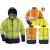 Hi-Viz Breathane Coverguard jól láthatósági munkaruha kabát, 70630-33-as Modaflame Jólláthatósági