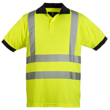  HI-VIZ FÉNYVISSZAVERŐ PÓLÓ SÁRGA_M (ST) láthatósági ruházat