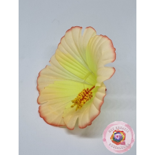 HIBISCUS FEJ 12CM cirmos-sárga dekorációs kellék