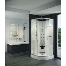  Hidromasszázs zuhanykabin negyedköríves 90x90x222 kád, zuhanykabin