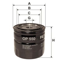 HIFLOFILTRO Filtron OP550 olajszűrő olajszűrő