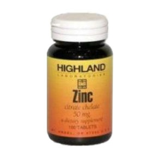 Highland Cink tabletta, 100 db gyógyhatású készítmény