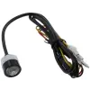 HIGHSIDER MONO LED motorkerékpár hátsó lámpa, átlátszó üveg, fekete eloxált, D18mm, E-számmal HIGHSIDER Elektronika Világítások Hátsó lámpák