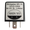 HIGHSIDER smart Flasher relé SY-02, 3-pólusú, 12 VDC, 1-100 Watt HIGHSIDER Elektronika Relék, tartozékok