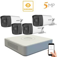 Hikvision 5 megapixeles 4 kamerás rendszer 80 méter látótávolság (4HIK-5MP-80) megfigyelő kamera