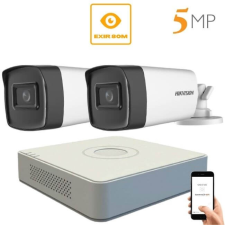 Hikvision 5 megapixeles Hikvision 2 kamerás rendszer 80 méter látótávolság megfigyelő kamera