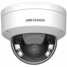 Hikvision 8 MP WDR fix ColorVu AcuSense IP dómkamera; láthatófény; hang I/O; riasztás I/O; mikrofon megfigyelő kamera