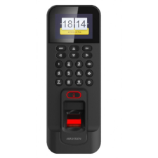 Hikvision Beléptető vezérlő - DS-K1T804AMF (Mifare(13.56Mhz), LCD, kártya/kód/ujjlenyomat, RJ45/RS-485/WG26/WG34, 12VDC) biztonságtechnikai eszköz