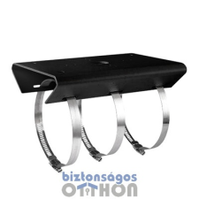 Hikvision DS-1275ZJ-SUS-B Oszlopkonzol; kamerákhoz és fali tartókhoz; rozsdamentes acél; fekete megfigyelő kamera tartozék