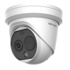  Hikvision DS-2TD1228T-3/QA (B) IP hő- (256x192) 50°x37,3° és láthatófény (4 MP) kamera, -20°C-550°C, villogó fény/hangriasztás