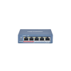  Hikvision DS-3E0105P-E/M(B) PoE Switch 4+1 portos, 30W PoE teljesítmény, nem menedzselhető