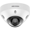 Hikvision IP, Mini dómkamera, 4 MP, Fix objektív, 2.8mm ColorVu,  Fehér LED,  Hang/riasztás I/O