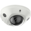 Hikvision IP, Mini dómkamera, 4MP, Fix objektív, 2.8mm, IR 30m, SD fogl., Beépített mic, Hang-riasztás in/out