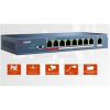 Hikvision Switch PoE - DS-3E0109P-E (8 port 100Mbps, 123W, 1 uplink port, L2) (DS-3E0109P-E)