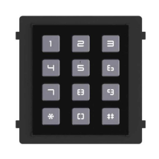 Hikvision Társasházi IP video-kaputelefon kültéri billentyűzet/tasztatúra modulegység; fekete kaputelefon