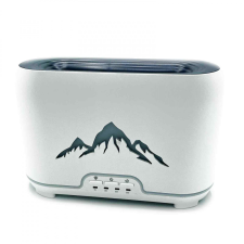 Himalája Aroma Diffúzor - USB - Távirányítóval - Lángoló hatás illóolaj párologtató