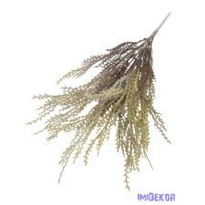  Hínárszerű műzöld bokor 45cm - Barna dekorációs kellék