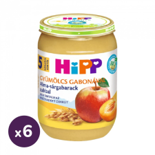 Hipp BIO alma-sárgabarack zabbal, 5 hó+ (6x190 g) bébiétel