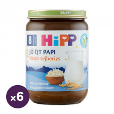 Hipp BIO jó éjt papi natúr tejberizs, 8 hó+ (6x190 g) bébiétel