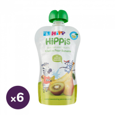 Hipp HiPPiS BIO gyümölcspép körte-banán-kiwi, 6 hó+ (6x100 g) bébiétel