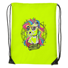 Hipster unicorn - Sport táska sárga tornazsák