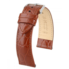 Hirsch Crocograin borjúbőr óraszíj, aranybarna, 18/16L óraszíj