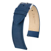 Hirsch Osiris Nubuck borjúbőr óraszíj, sötétkék, 22/20L