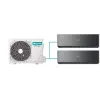 Hisense multi-split klíma szett 7,2kW (3AMW72U4RJC) kültéri egység + 2db, 3,5kW Energy Pro X Black beltéri egység