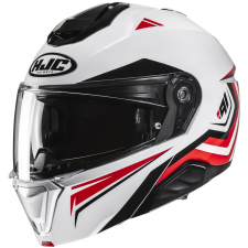 HJC i91 Tricus MC1 felnyitható motoros bukósisak fehér-fekete-piros bukósisak