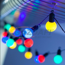 HL0016582 LED fényfüzér, 100 db LED, 4,95 m, RGB fény, IP44 karácsonyfa izzósor