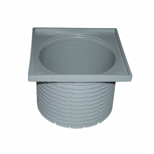  HL 037N.2E rácstartó, inox, D110/90-123x123mm fürdőkellék