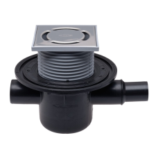  HL 300 padlószifon vízszintes kimenettel, 150x150mm ráccsal, 50mm vízzárral fürdőkellék