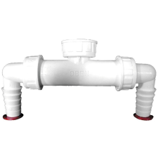 HL HL 2.0 mosógép csatlakozó 2 db tömlővéggel,visszacsapó szeleppel, síktömítéssel fürdőkellék