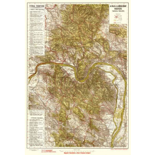 HM Pilis térkép és Börzsöny hegység turista térképe antik falitérkép HM térkép