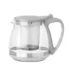  Hőálló kancsó szűrővel - üveg - 1 liter