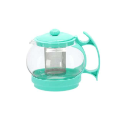 Hőálló üveg kancsó szűrővel - 1100 ml vízforraló és teáskanna