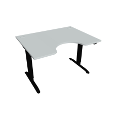  Hobis Motion Ergo elektromosan állítható magasságú íróasztal - 2 szegmensű, standard vezérléssel Szélesség: 120 cm, Szerkezet színe: fekete RAL 9005, Asztallap színe: szürke íróasztal