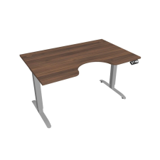  Hobis Motion Ergo elektromosan állítható magasságú íróasztal - 2M szegmensű, memória vezérléssel Szélesség: 140 cm, Szerkezet színe: szürke RAL 9006, Asztallap színe: diófa íróasztal