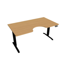  Hobis Motion Ergo elektromosan állítható magasságú íróasztal - 2M szegmensű, memória vezérléssel Szélesség: 160 cm, Szerkezet színe: fekete RAL 9005, Asztallap színe: bükkfa íróasztal