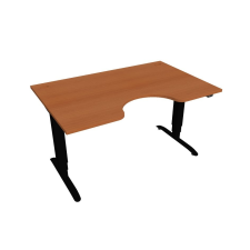  Hobis Motion Ergo elektromosan állítható magasságú íróasztal - 3 szegmensű, standard vezérléssel Szélesség: 140 cm, Szerkezet színe: fekete RAL 9005, Asztallap színe: cseresznye íróasztal