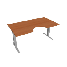  Hobis Motion Ergo elektromosan állítható magasságú íróasztal - 3 szegmensű, standard vezérléssel Szélesség: 160 cm, Szerkezet színe: szürke RAL 9006, Asztallap színe: cseresznye íróasztal