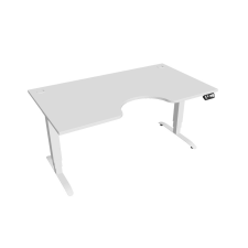  Hobis Motion Ergo elektromosan állítható magasságú íróasztal - 3M szegmensű, memória vezérléssel Szélesség: 160 cm, Szerkezet színe: fehér RAL 9016, Asztallap színe: fehér íróasztal
