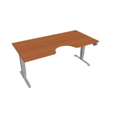  Hobis Motion Ergo elektromosan állítható magasságú íróasztal - 3M szegmensű, memória vezérléssel Szélesség: 180 cm, Szerkezet színe: szürke RAL 9006, Asztallap színe: cseresznye íróasztal